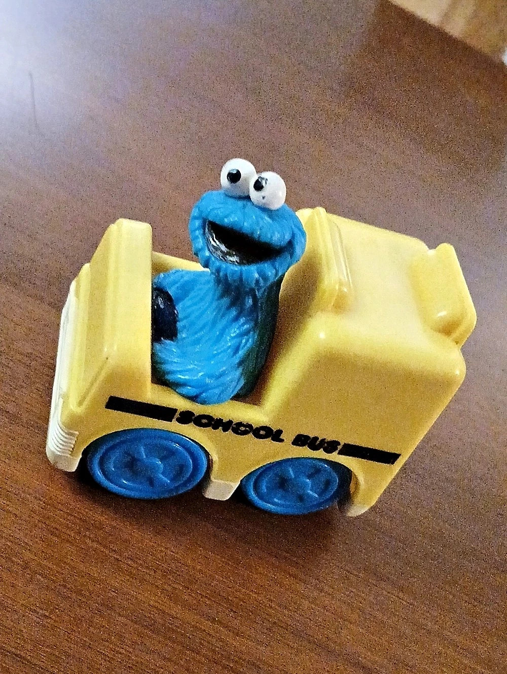 Sesame Street, Cookie Monster School Bus Toy, Jim Henson, 1993, Tyco, Playtime